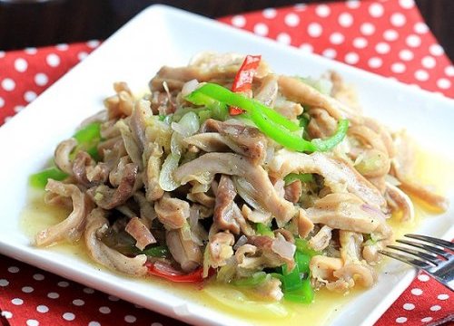 Dạ dày xào gừng