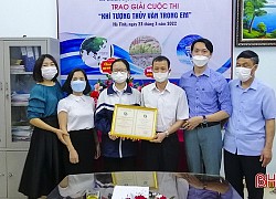 Học sinh Hà Tĩnh giành giải ba cuộc thi "Khí tượng thủy văn trong em"