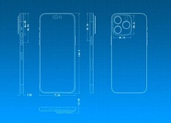 Lộ ảnh CAD iPhone 14 Pro cho thấy độ lồi cụm camera, khẳng định sự hiện diện của notch hình 'viên thuốc'