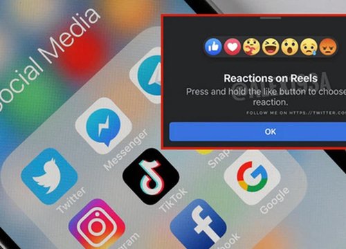 Thay vì chỉ "thả tim" giống TikTok, Facebook sẽ cho phép người dùng react nhiều hơn trên Reels