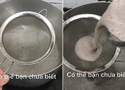 Tìm ra cách sử dụng đúng của dụng cụ lọc đồ ăn: Hoá ra trước giờ đều làm sai à?