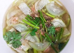 Cách nấu canh bầu nấu với tôm khô thơm ngon, thanh đạm khó cưỡng