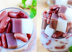 Chè đậu đỏ thạch dừa mát lịm