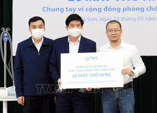 Lạng Sơn tiếp nhận phương tiện, thiết bị y tế phục vụ công tác phòng, chống dịch bệnh