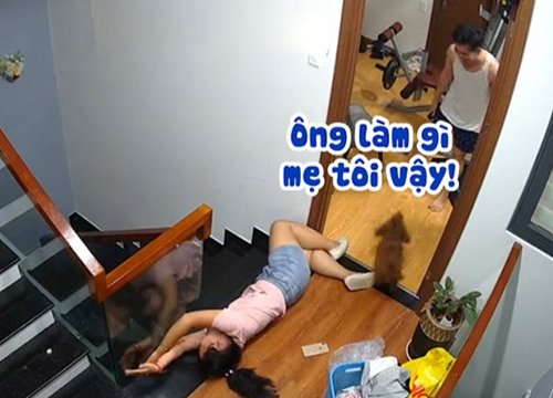 Vợ hết hồn khi bị chồng hù