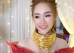 Xuất hiện cô dâu Bạc Liêu đeo vàng trĩu cổ kín tay, khoản nhan sắc cũng khiến dân tình trầm trồ