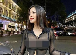 Diện đồ xuyên thấu, 'hot girl áo dài' nhận về ý kiến trái chiều