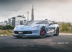 Ngắm chiếc Chevrolet Corvette C7 Z06 xanh dương độc nhất Việt Nam