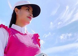 Thời trang che nắng trên sân golf của Hoa hậu Phạm Hương