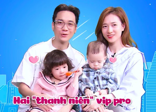 Có một JustaTee đầy hoang mang trên TV khi một mình chăm 2 nhóc tì: "Nhiều khi con còn quên tên bố"