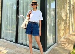 Học các mỹ nhân Việt - Hàn phối đồ với quần short jeans