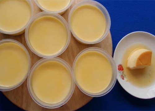 Món bánh flan không cần lò nướng đơn giản