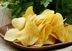 Bật mí cách làm snack khoai tây giòn tan, nhai rôm rốp