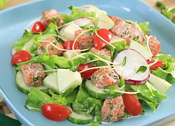 Cách làm salad cá hồi đơn giản, thơm ngon, nhiều dinh dưỡng