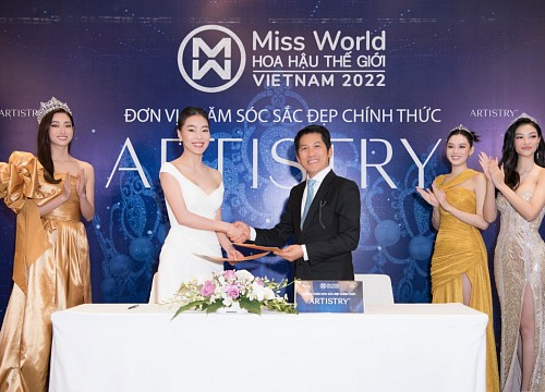 Artistry là đơn vị chăm sóc sắc đẹp Miss World Việt Nam 2022