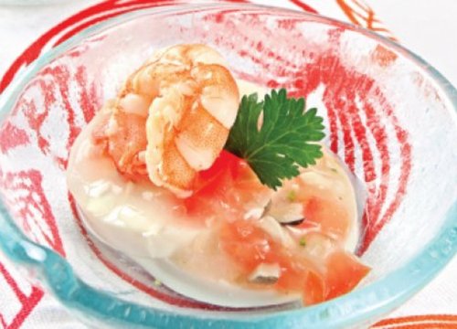 Đậu hũ sốt tôm cho bé yêu