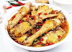 Gà hấp cay
