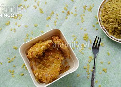 Giòn thơm hấp dẫn món thịt heo chiên cốm