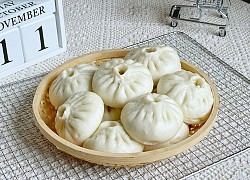 Làm bánh bao hóa ra không hề khó, ngày nghỉ tranh thủ làm ngay một mẻ để dành ăn sáng dần chị em ơi!
