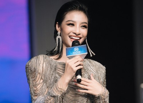 Á hậu Kiều Loan diện đầm gợi cảm đi chấm thi Miss World Vietnam 2022