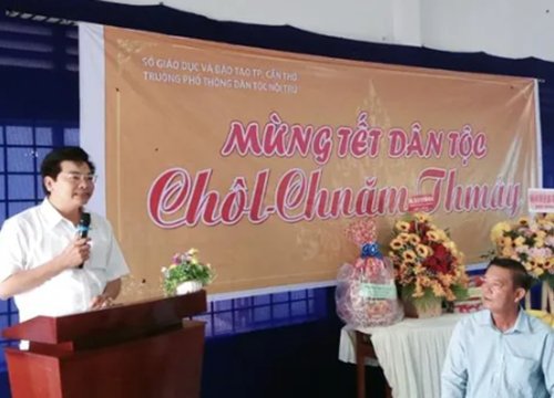 Cần Thơ: Lãnh đạo ngành GD&ĐT thăm hỏi cán bộ giáo viên dịp Tết Chôl Chnăm Thmây