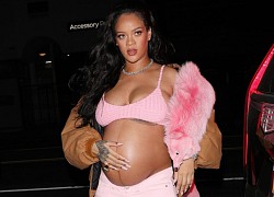 "Mẹ bầu" Rihanna diện nội y nóng bỏng đến dự tiệc sinh nhật bạn thân