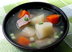 Canh củ cải, cà rốt