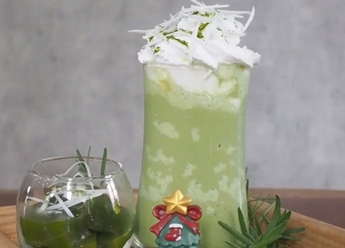 3 cách làm matcha cốt dừa, matcha sữa dừa và matcha dừa mát lạnh béo ngậy