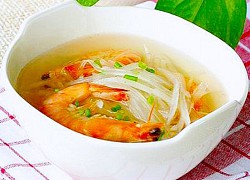 Canh tôm củ cải