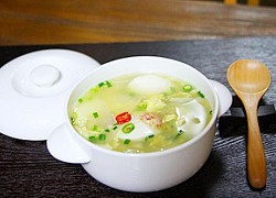 10 phút với canh trứng đậu hũ