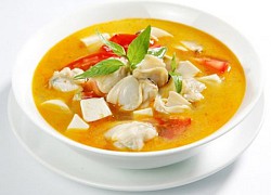 Canh ngao đậu phụ rau răm