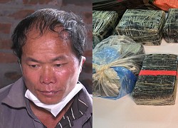 Dùng xe máy chở 8 bánh heroin cùng 4kg ma túy đá đi bán