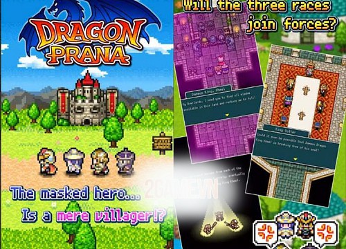 Dragon Prana Game nhập vai cổ điển pixel-art của KEMCO