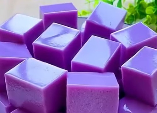 2 cách làm thạch pudding khoai môn thơm béo uống trà sữa ngon hết sẩy