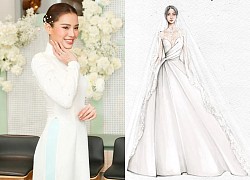 3 bộ váy cưới "chặt đẹp" của cô dâu Vbiz nhận sính lễ 88 cây vàng và 2 tỷ kim cương hot nhất hôm nay!