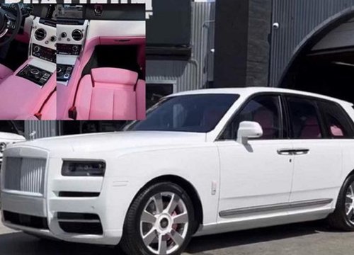 Chiếc Rolls-Royce Cullinan độc đáo với nội thất 'hường cute hột me'