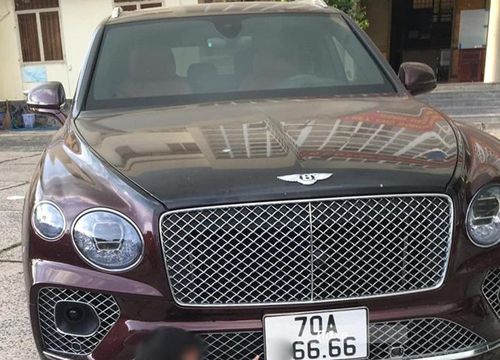 Bentley Bentayga V8 hơn 21 tỷ trúng biển 'tứ quý 6' ở Tây Ninh