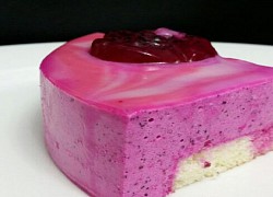 Món bánh mousse thanh long ruột đỏ ngon tuyệt