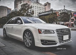 Audi A8L W12 gần 10 tuổi "hàng hiếm" ở Việt Nam, "già mà vẫn sang"