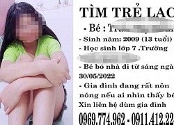 Bé gái lớp 7 bỏ nhà đi 'hết hè con về', gia đình cầu cứu dân mạng