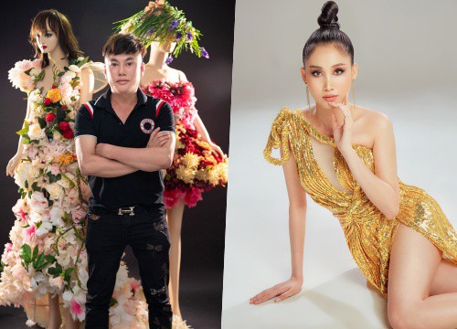 Đào Thị Hà, Đoàn Hồng Trang diện phục trang được kết bằng hàng chục ký hoa tươi nhập khẩu