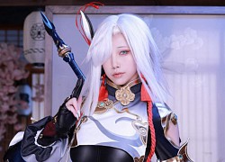 Cosplay thành Shenhe trong Genshin Impact, nữ coser khiến fan nam 'khó thở cục bộ' vì quá táo bạo