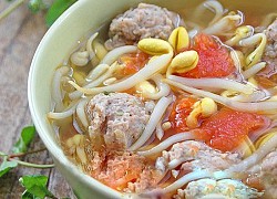 Dìu dịu canh chua thịt viên