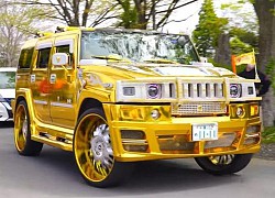 Hummer 'khủng long' độ bodykit dát vàng, đính kim cương cực độc