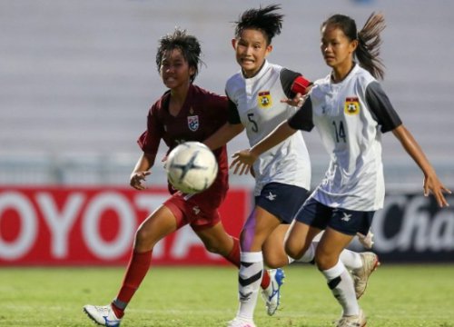 Tuyển bóng đá nữ Myanmar có chiến thắng 3-0 trước đội tuyển nữ Lào