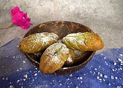 Cách làm bánh mì trà xanh thơm ngon, mềm xốp ăn lạ miệng cực đơn giản