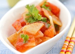 Cách xào khoai tây không bị nát cùng với cà chua ngon miệng