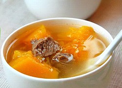Canh bí đỏ thịt bò