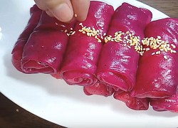 Cách làm bánh cuốn thanh long độc đáo, thanh mát, ngon miệng