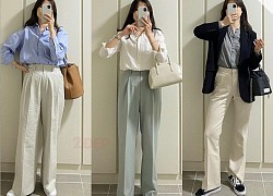 Fashion blogger xứ Hàn cả tuần chỉ diện áo sơ mi và quần âu mà vẫn thanh lịch lại không hề nhàm chán